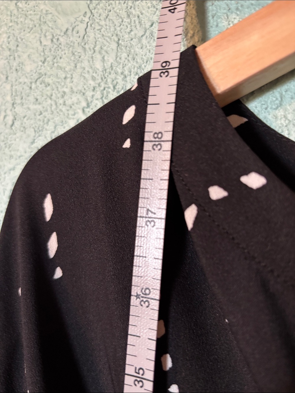 Ann Taylor Factory Black Patterned Long-Sleeve Shift Dress Women’s XL - like new - Picture 5 of 7